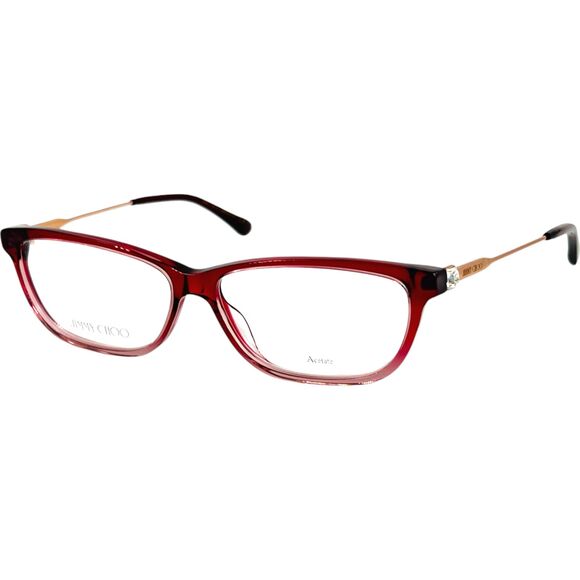 Jimmy Choo JC342 Womens Eyeglass Frame 7W5 Burgundy Shaded - Picture 1 of 6